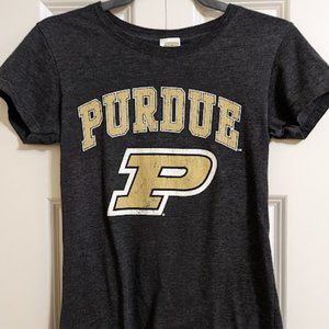 Ladies Purdue Fitted Tee Size S